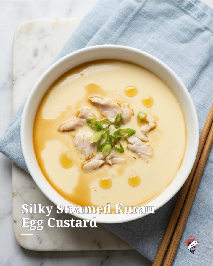 Silky Steamed Kurau Fish Egg Custard