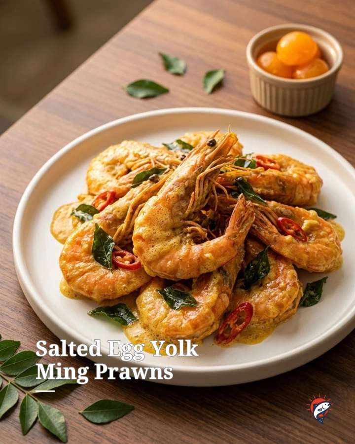 Salted Egg Yolk Ming Prawns