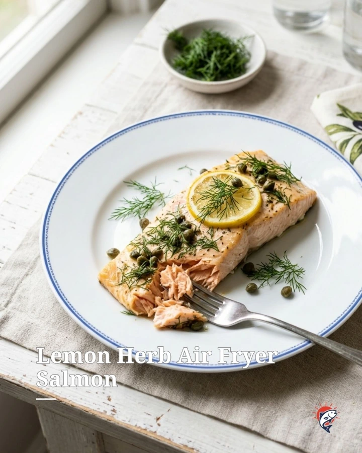 Lemon Herb Air Fryer Salmon