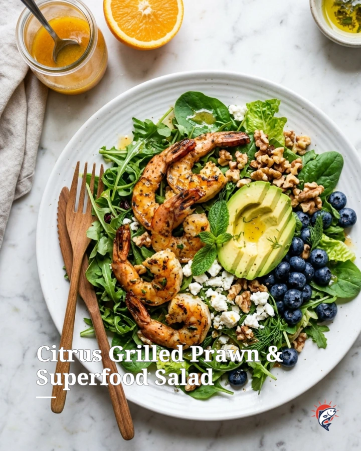 Citrus Grilled Prawn &amp; Superfood Salad